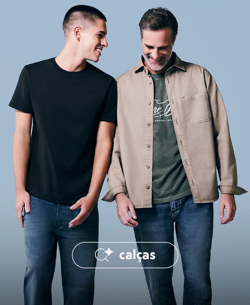 confira seleção de calças masculinas